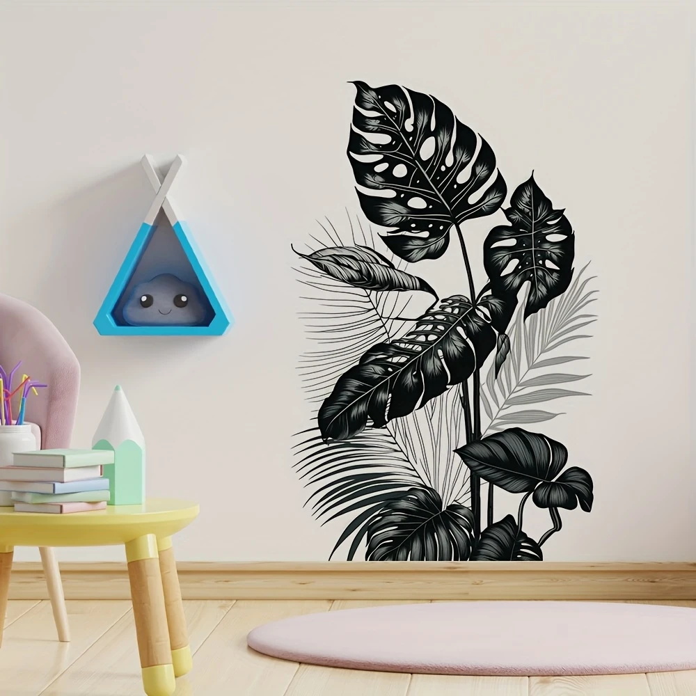 Monstera Thai Constellation - MT1184# Black and White Tropical Leaf