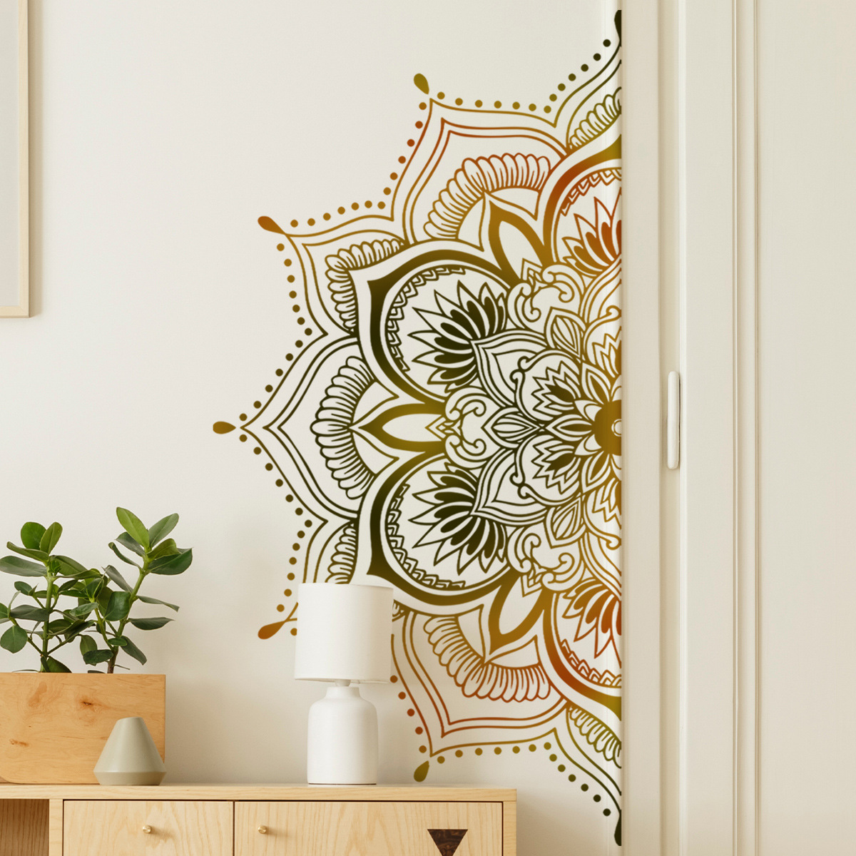 Artistic PVC Wall Decal Mandal - Monstera Thai Constellation 评论和价格
