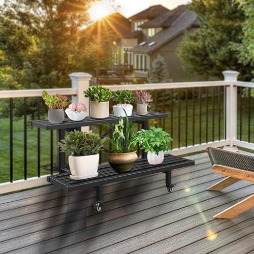 Sturdy Metal Plant Stand 2 Tie - Plant Parents 评论和价格