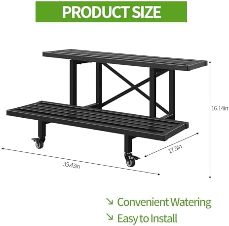 Sturdy Metal Plant Stand 2 Tie - Plant Parents 评论和价格