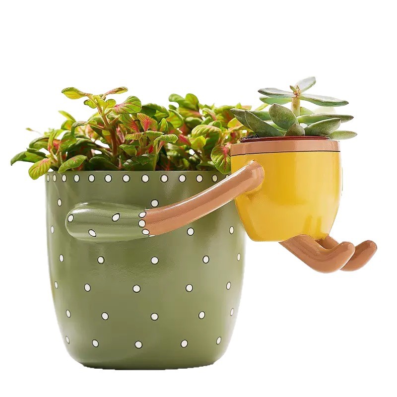 Resin Parent-child Flowerpot w - Plant Parent Pot 评论和价格