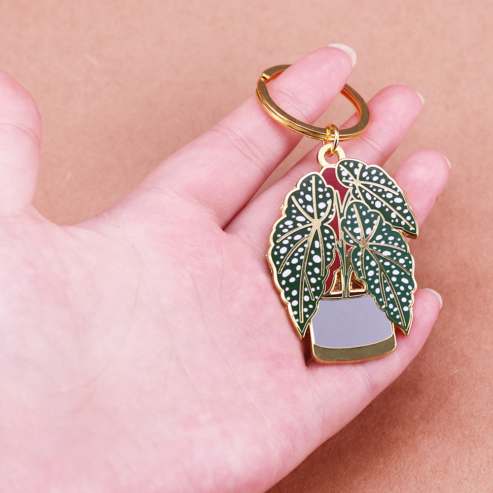 Begonia Plant KeyFob Cute Plan - Monstera Thai Constellation 评论和价格