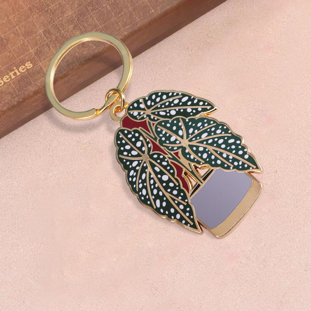 Begonia Plant KeyFob Cute Plan - Monstera Thai Constellation 评论和价格