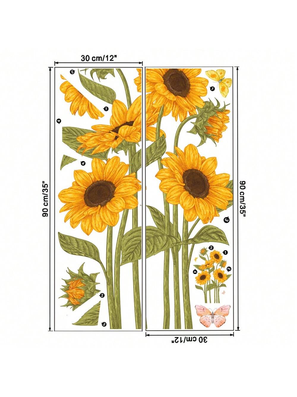 2 Pieces of Sunflower Butterfl - Monstera Thai Constellation 评论和价格