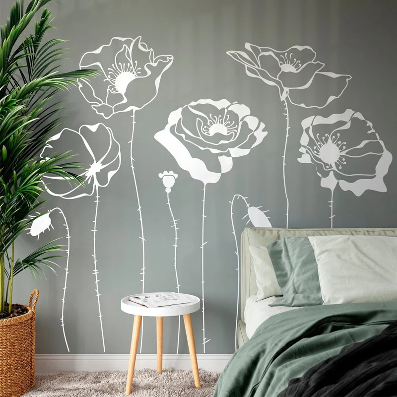 Poppys Flower Wall Decals Plan - Monstera Thai Constellation 评论和价格