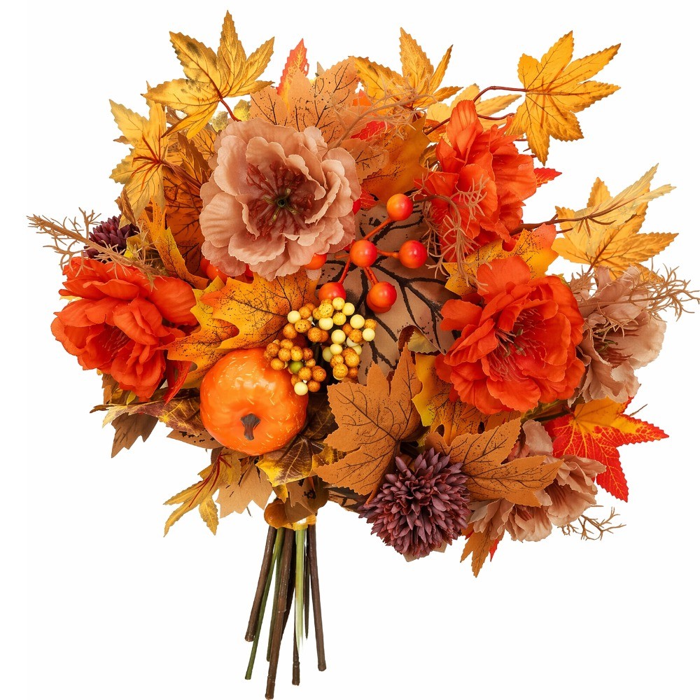 Autumn Artificial Flowers Bouq - Plant Parent Gifts 评论和价格